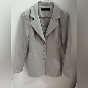 Maniere De Voir Light Gray Blazer